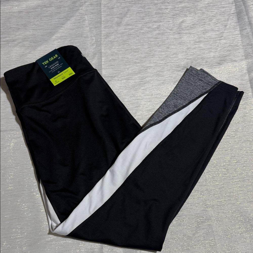 Tek Gear Gray and Black Leggings - Picture 9 of 12